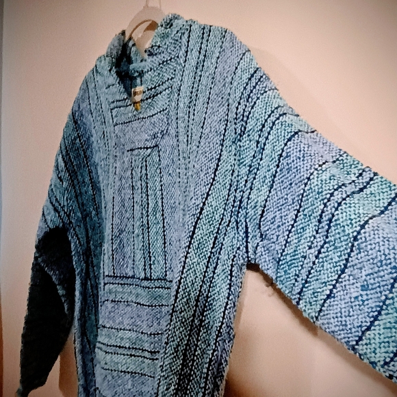 Vintage 90s Baja Blue Hoodie - Picture 2 of 5